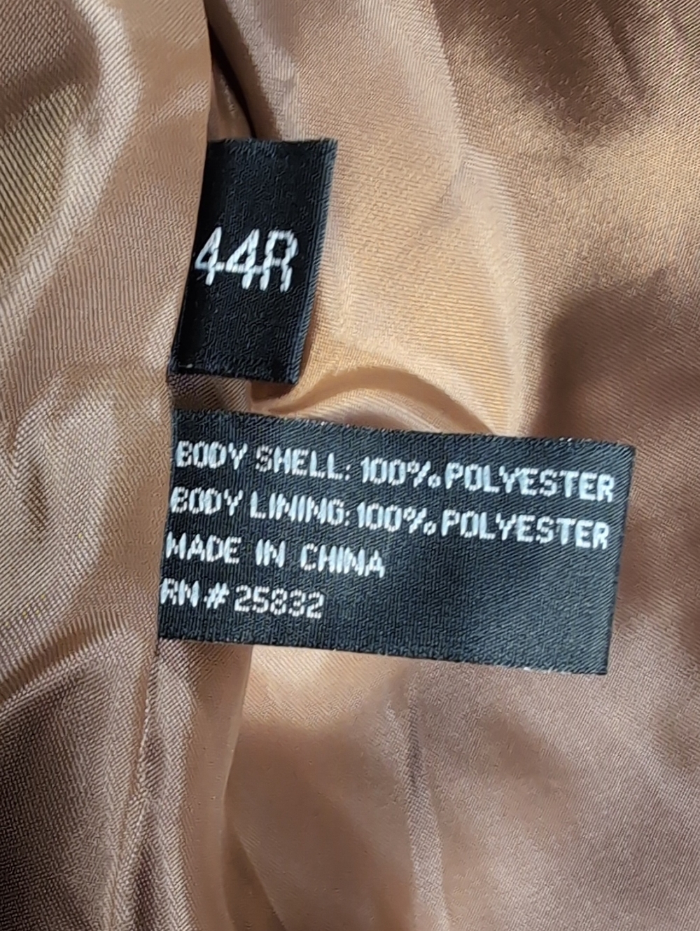 Circle S Dallas TX Embroidered Micro-Suede Sport Coat Size 44R in Western Tan - Picture 9 of 15